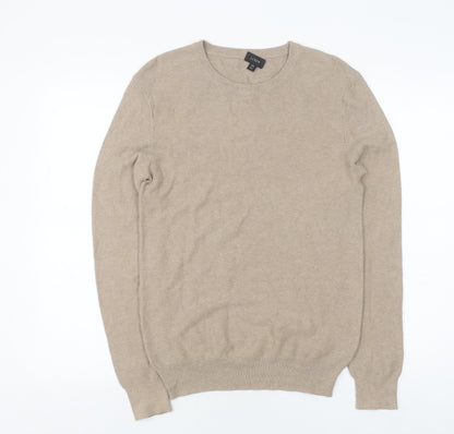 J.Crew Men's Beige Cotton Pullover Jumper XS