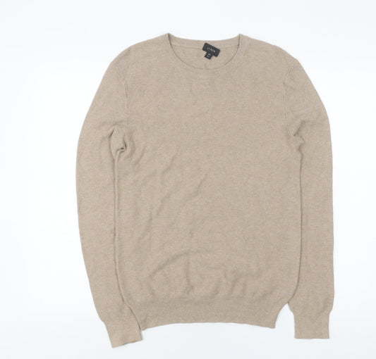 J.Crew Men's Beige Cotton Pullover Jumper XS