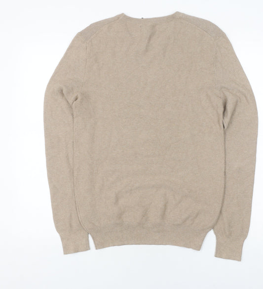 J.Crew Men's Beige Cotton Pullover Jumper XS