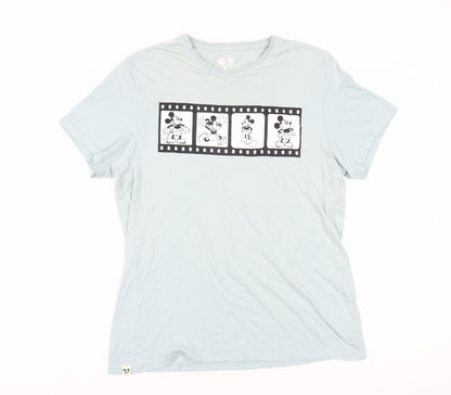 Disney Unisex Blue XL T-Shirt, Cartoon Jersey Style