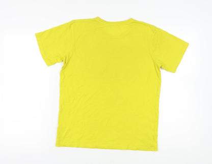 Red Herring Yellow Graphic T-Shirt Unisex Kids L