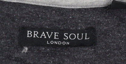 Mens UK Size XL Brave Soul Grey  T-Shirt