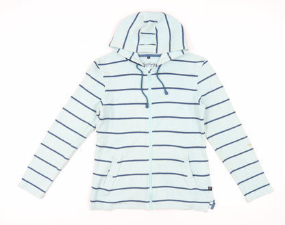 Womens UK Size 10 Jack Murphy Blue Full Zip Hoodie