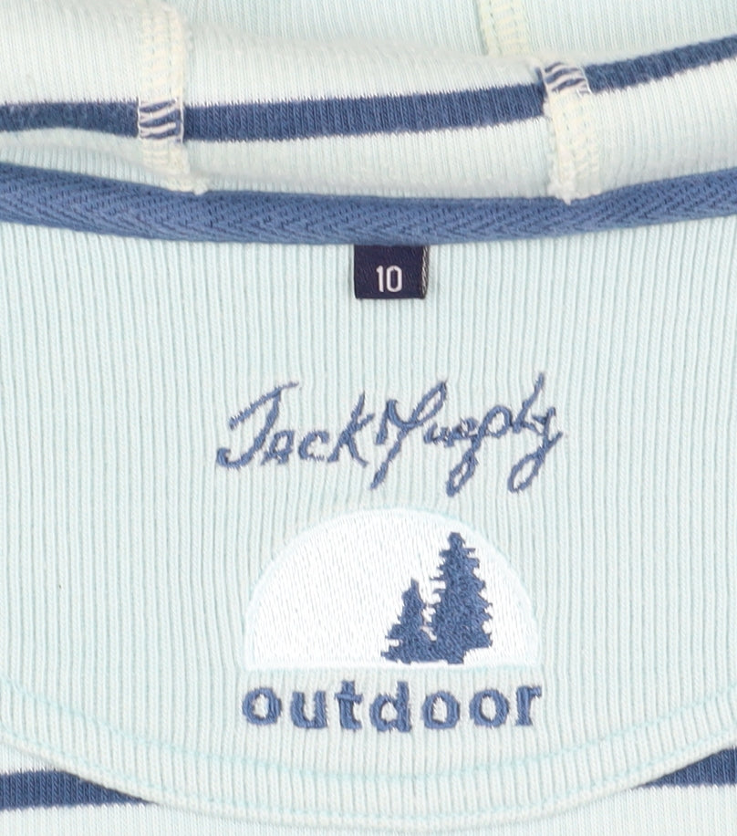 Womens UK Size 10 Jack Murphy Blue Full Zip Hoodie