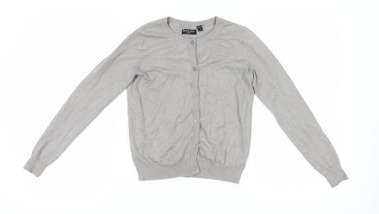Womens UK Size S Brave Soul Grey Cardigan Jumper