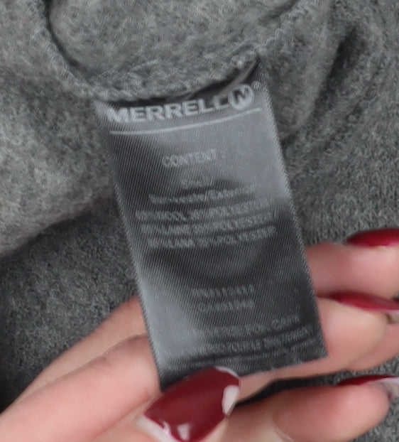 Merrell Men's Grey S Henley Jumper with Buttons