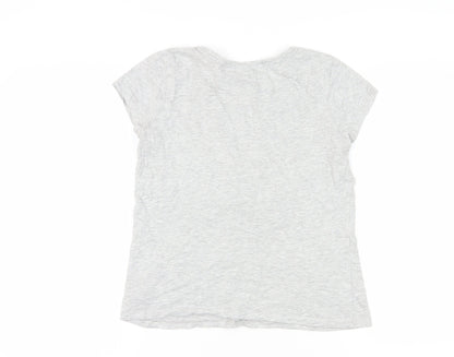 Brave Soul Women's Grey T-Shirt M Casual Fun Design
