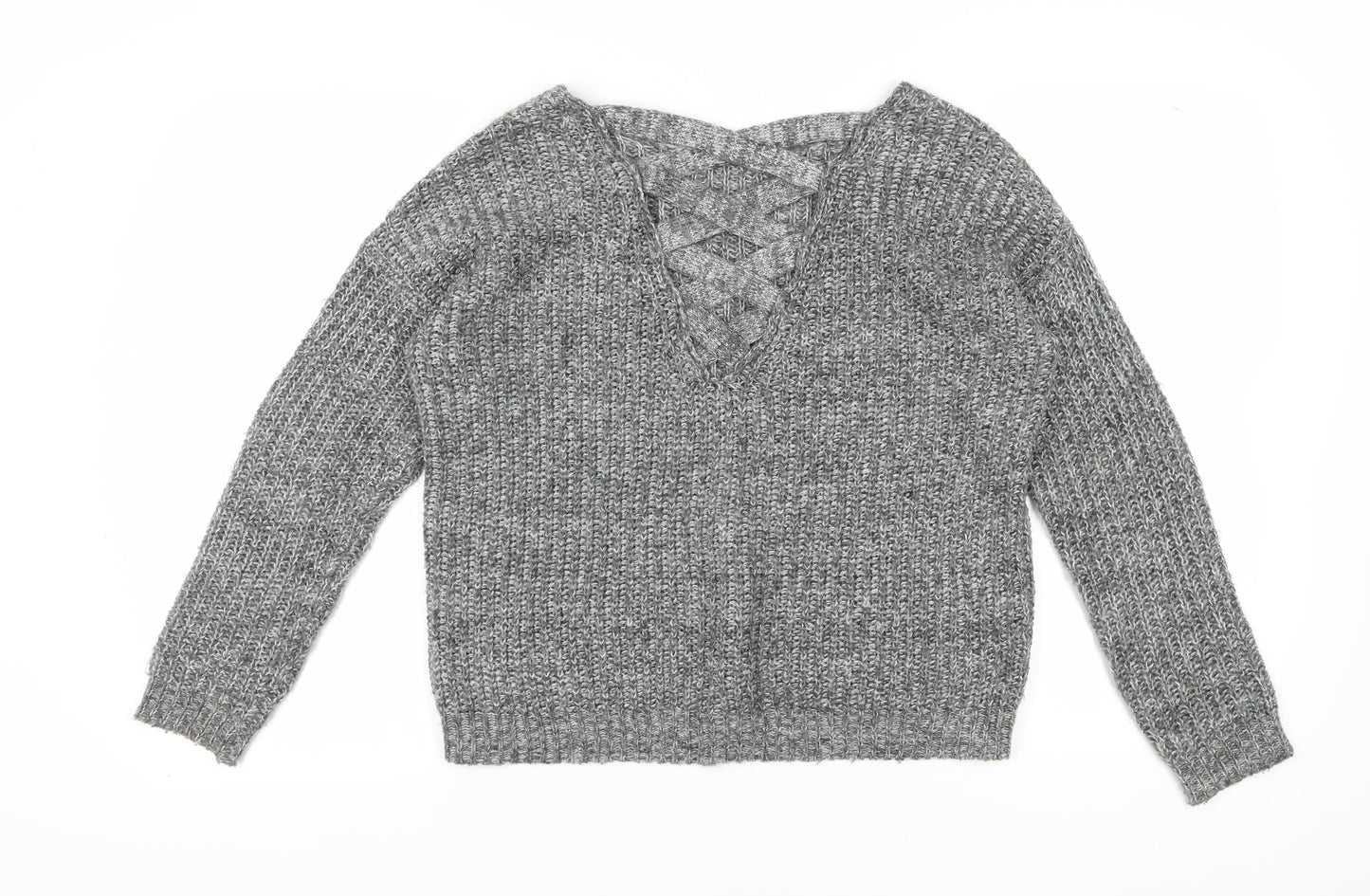 Womens UK Size M Only Grey Pullover Jumper