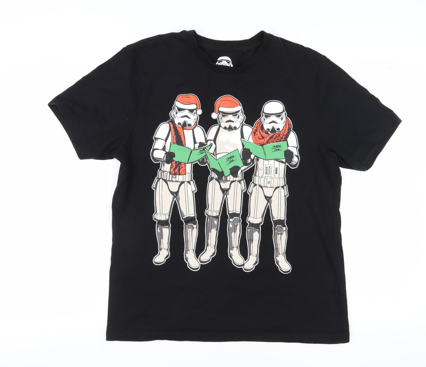 Next Men's Black Star Wars Christmas T-Shirt M