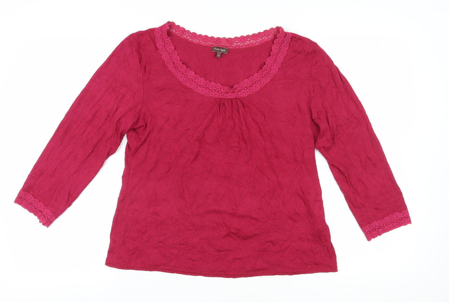 Womens UK Size 18 Phase Eight Red Basic Blouse