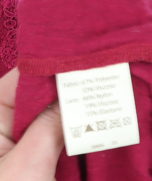 Womens UK Size 18 Phase Eight Red Basic Blouse