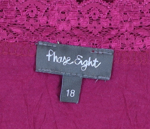 Womens UK Size 18 Phase Eight Red Basic Blouse