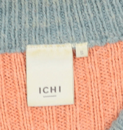 Womens UK Size 8 ICHI Multicoloured Pullover Jumper