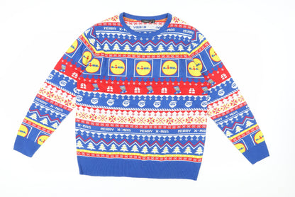 Livergy Men's Multicoloured L Christmas Jumper