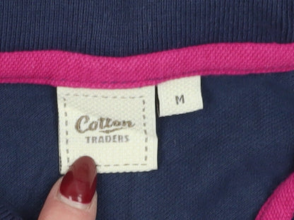 Cotton Traders Men's Blue Polo Shirt M Logo