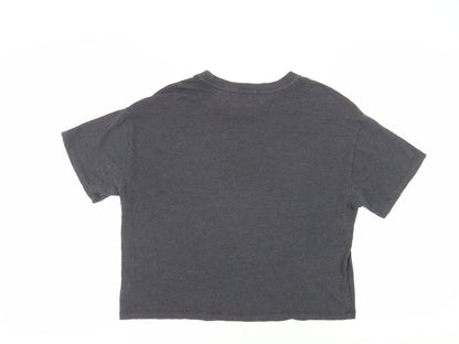 Gap Women's Grey Cotton T-Shirt S Casual Crew Neck