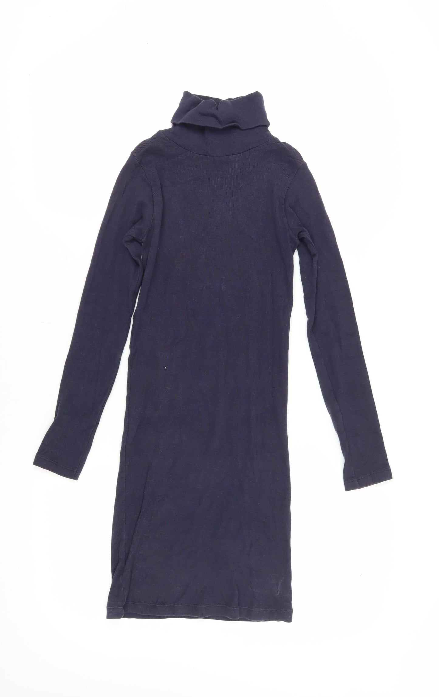 American Apparel Women's Blue XS Turtleneck Dress