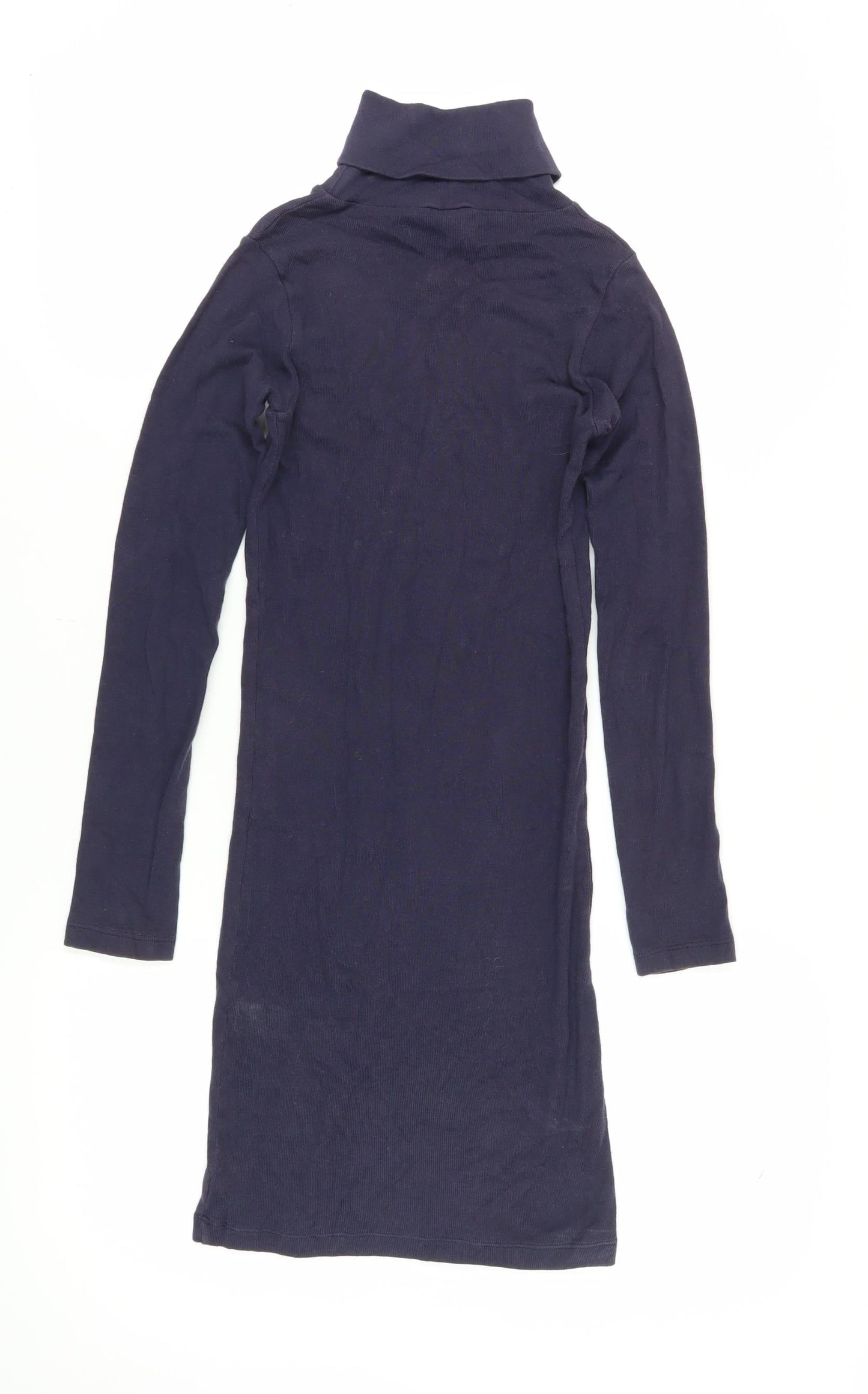 American Apparel Women's Blue XS Turtleneck Dress
