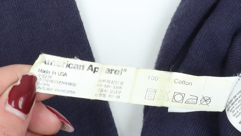 American Apparel Women's Blue XS Turtleneck Dress