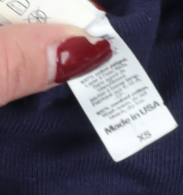 American Apparel Women's Blue XS Turtleneck Dress