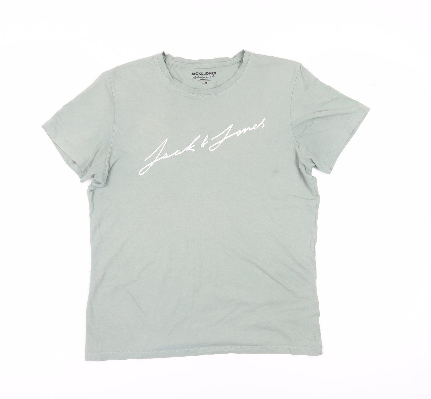 Mens UK Size S JACK & JONES Green  T-Shirt