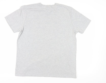 Peppa Pig Men's Christmas Grey XL Short Sleeve T-Shirt