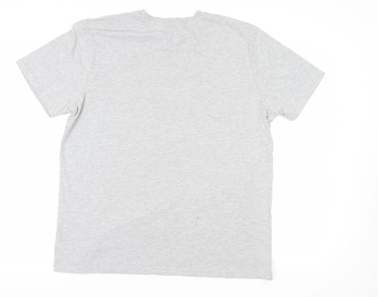 Peppa Pig Men's Christmas Grey XL Short Sleeve T-Shirt