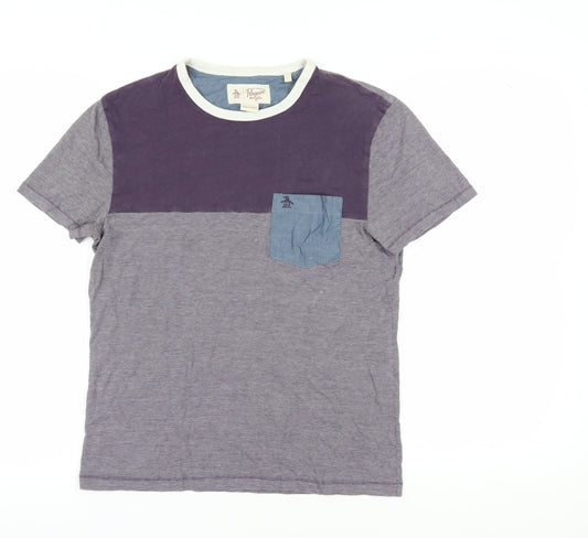 Penguin Men's Multicoloured Colourblock T-Shirt M