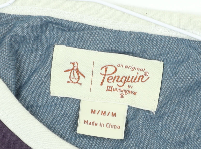 Penguin Men's Multicoloured Colourblock T-Shirt M