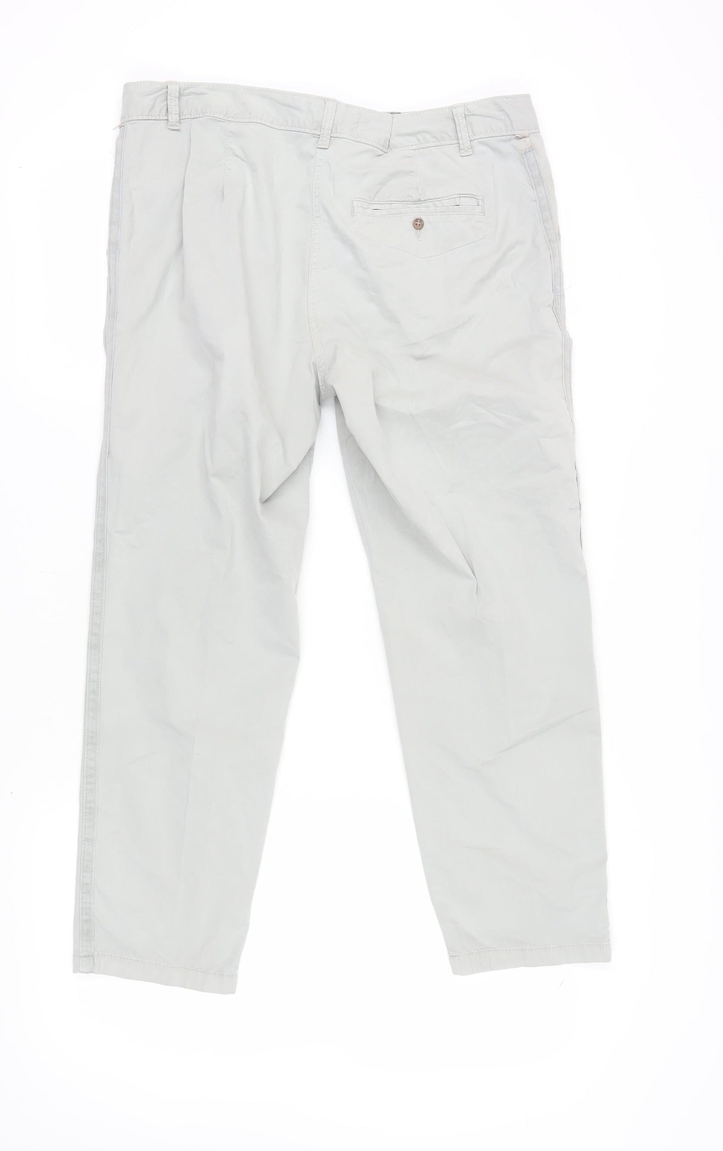 Womens UK Size 36 Marks and Spencer Regular Fit Chino Beige Trousers