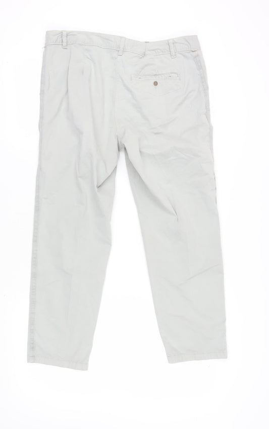 Womens UK Size 36 Marks and Spencer Regular Fit Chino Beige Trousers