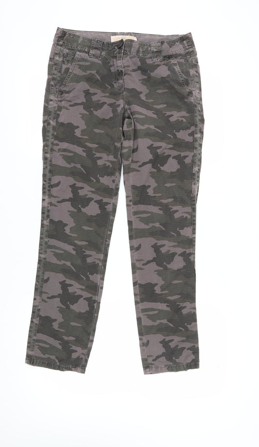J.Crew Women’s Camouflage Chino Trousers, Classic Fit Size 6