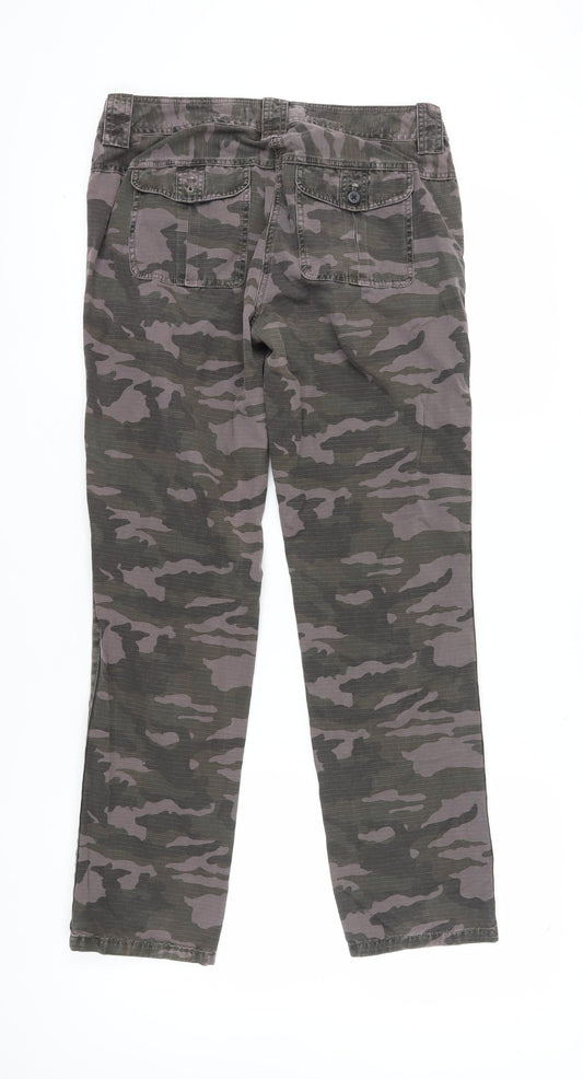 J.Crew Women’s Camouflage Chino Trousers, Classic Fit Size 6