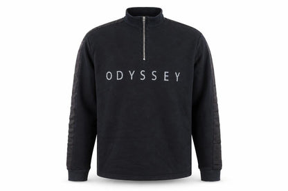 Mens UK Size XS Topman Black 1/4 Zip Sweatshirt