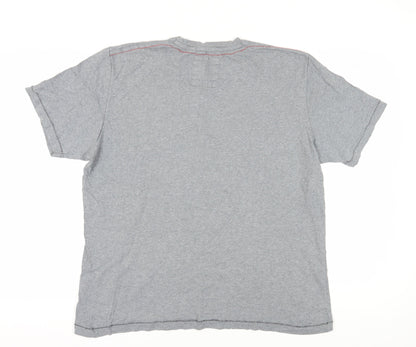 Next Men's Grey Graphic Print T-Shirt XL