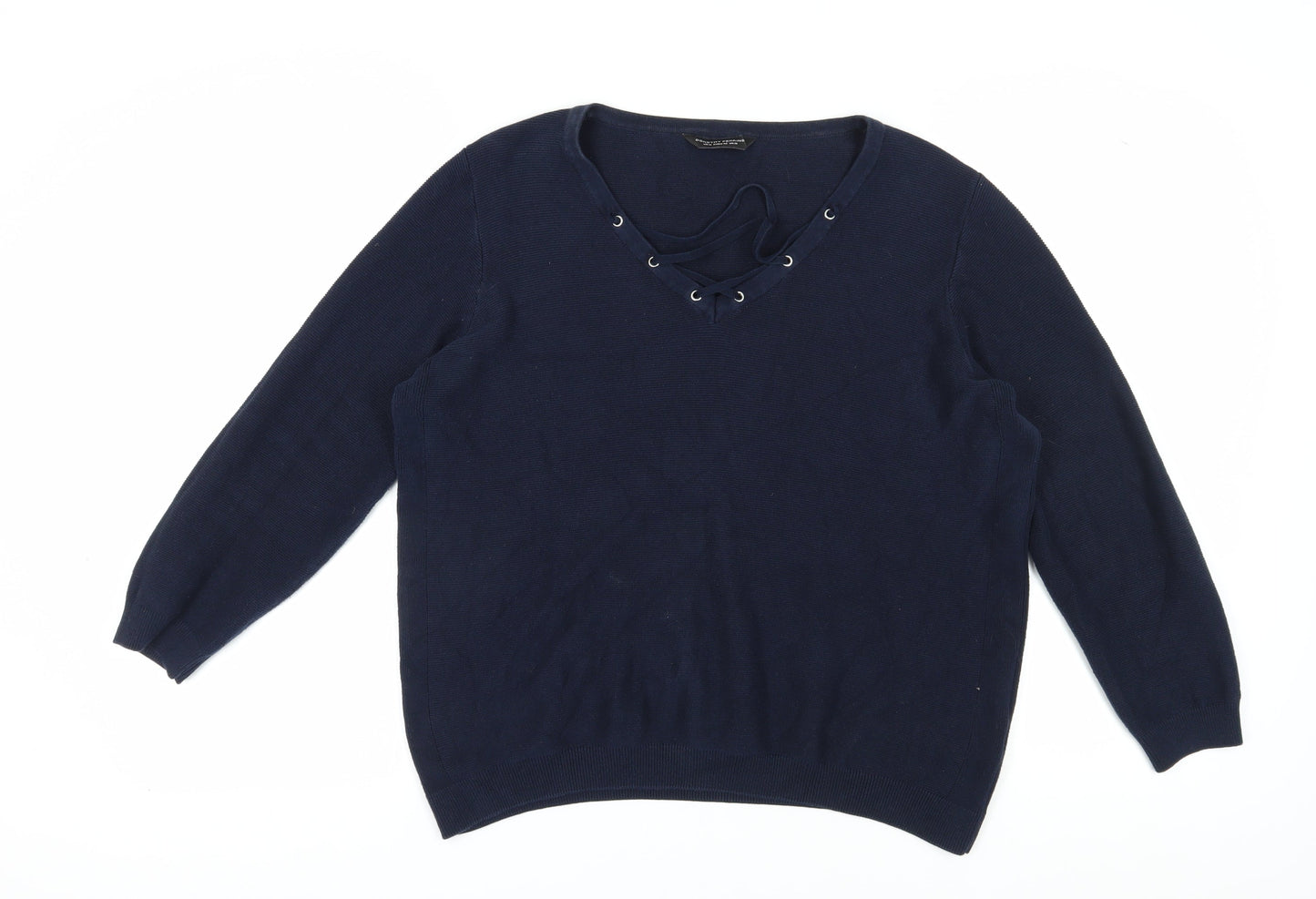 Womens UK Size 18 Dorothy Perkins Blue Pullover Jumper