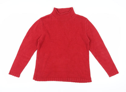Womens UK Size 10 Marks and Spencer Red Pullover Jumper