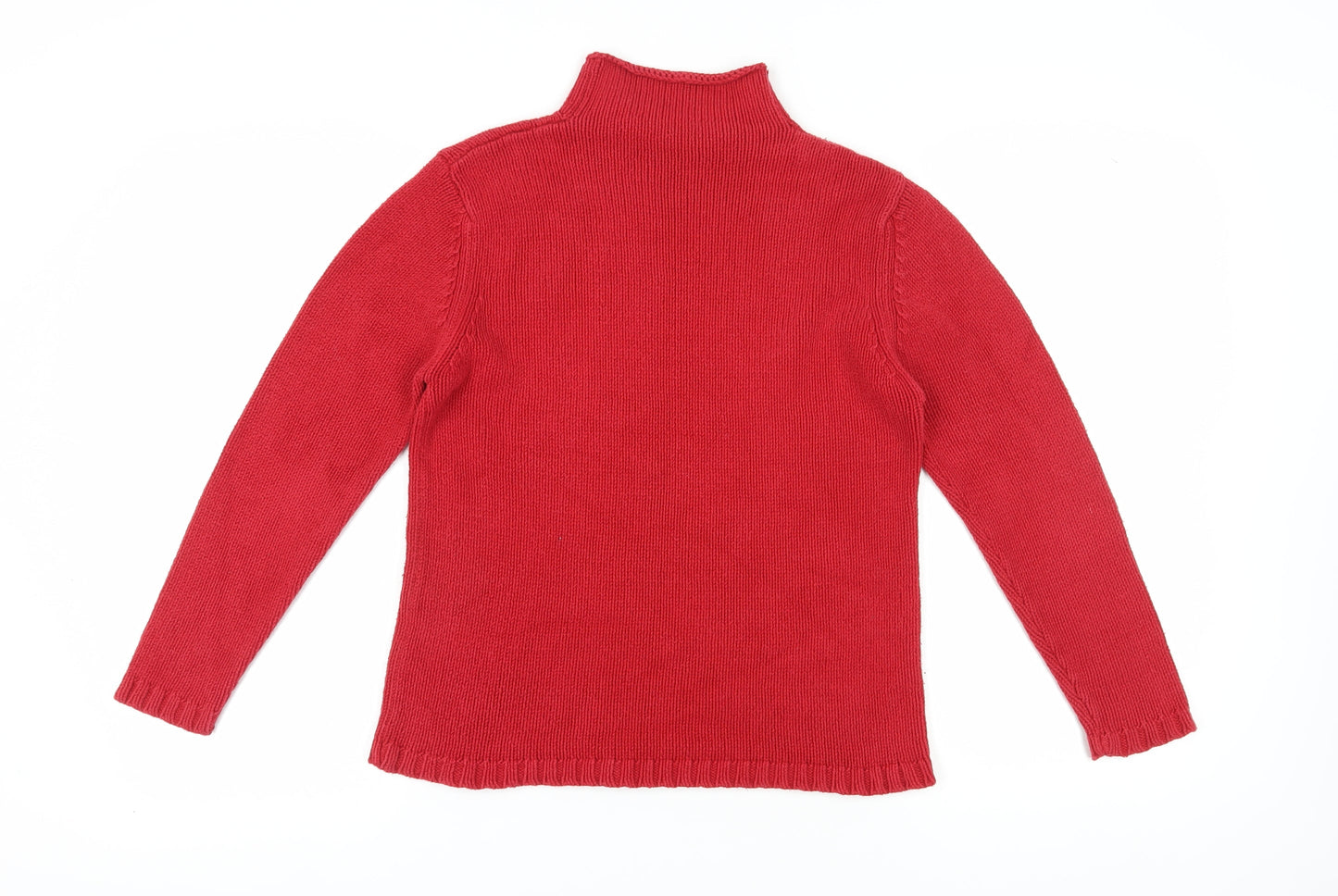 Womens UK Size 10 Marks and Spencer Red Pullover Jumper