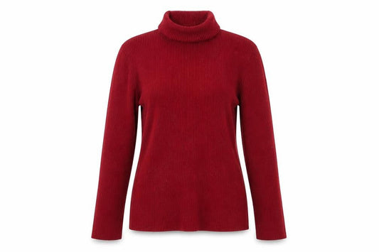 Womens UK Size M M&Co Red Pullover Jumper