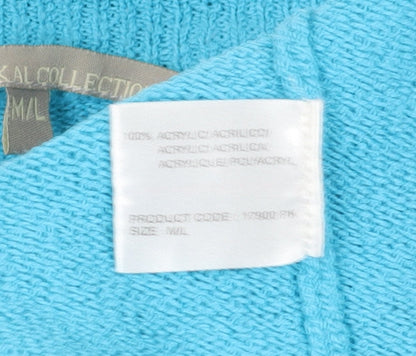 Womens UK Size M Akal Collection Blue Cardigan Jumper