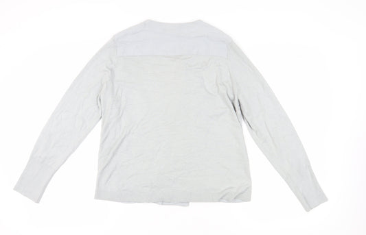 Womens UK Size 16 Marks and Spencer Grey Cardigan Jumper