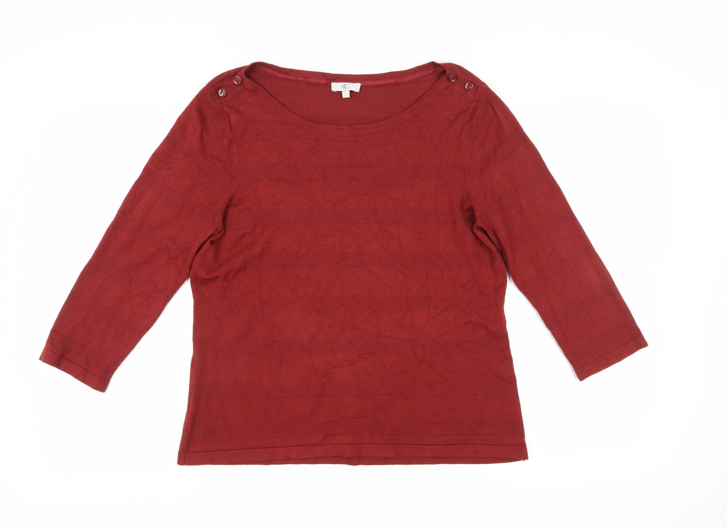 Womens UK Size L CC Red Pullover Jumper