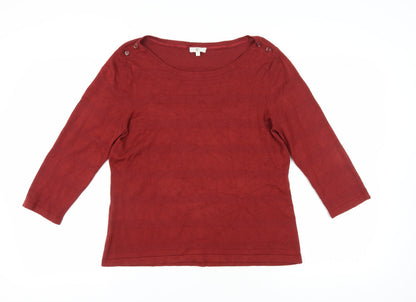 Womens UK Size L CC Red Pullover Jumper