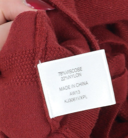 Womens UK Size L CC Red Pullover Jumper