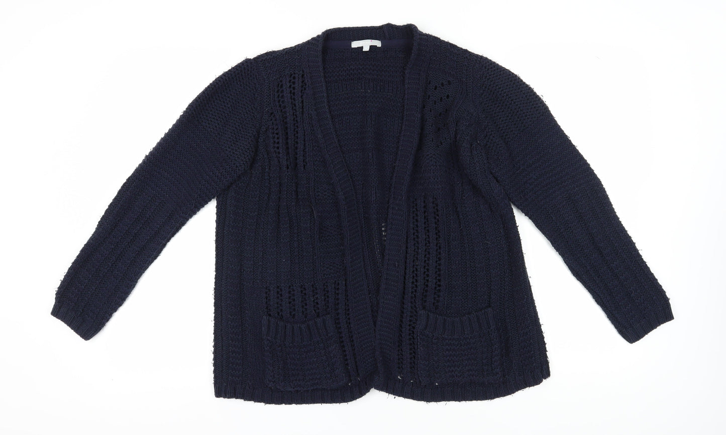 Womens UK Size 14 Marks and Spencer Blue Cardigan Jumper