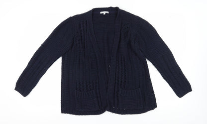 Womens UK Size 14 Marks and Spencer Blue Cardigan Jumper