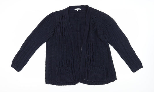 Womens UK Size 14 Marks and Spencer Blue Cardigan Jumper