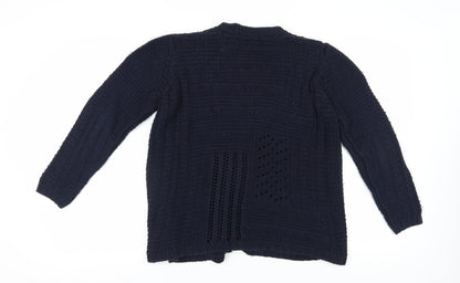 Womens UK Size 14 Marks and Spencer Blue Cardigan Jumper
