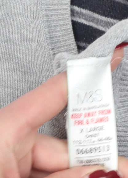 Marks and Spencer Mens Grey XL Pullover Jumper