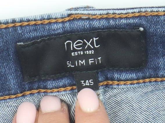 Next Women's Blue Slim Fit Denim Jeans 34 S